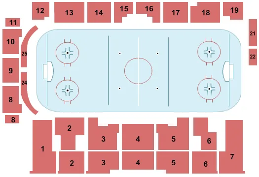 Hockey Seating Map